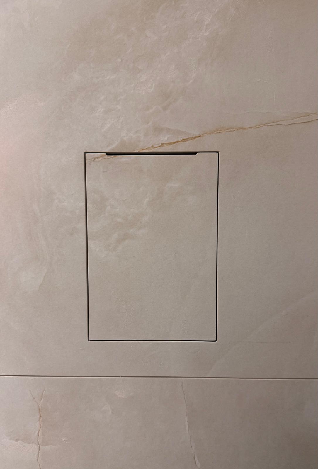 Keramische inbouw toiletrolhouder